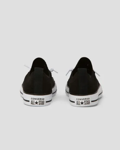 CONVERSE WOMENS Chuck Taylor All Star Shoreline Knit Slip Low Top - Black