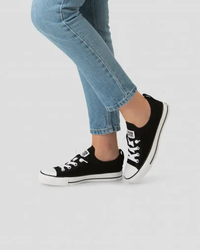 CONVERSE WOMENS Chuck Taylor All Star Shoreline Knit Slip Low Top - Black