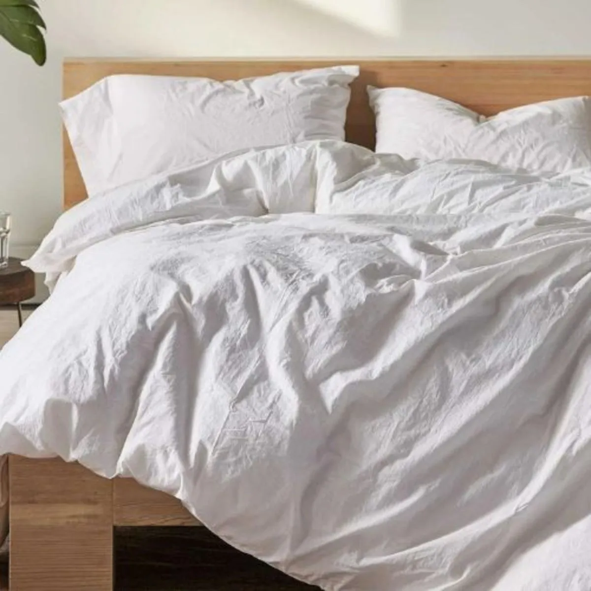 Crinkled Percale Sheet Set