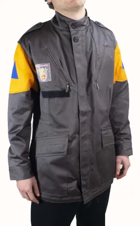 Danish Civil Defence Force (Civilforsvaret) Jacket - M84 - with orange shoulder panel