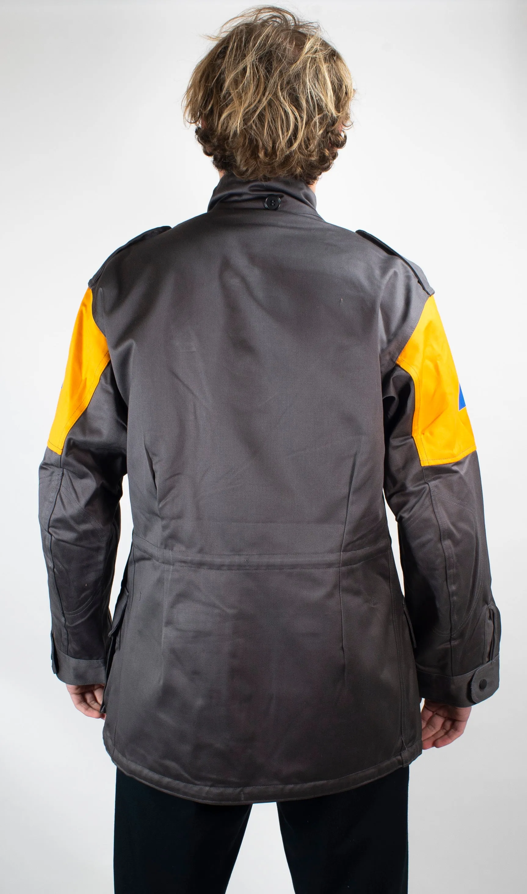 Danish Civil Defence Force (Civilforsvaret) Jacket - M84 - with orange shoulder panel