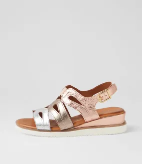 DIANA FERRARI Jellah Metallic Multi Sandals