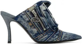 Diesel Blue D-Venus Pocket ML Mules