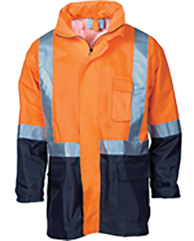 DNC 387945263 Rain Jacket - Hi-Vis - Light/Weight - Tap - Orange/Navy - S