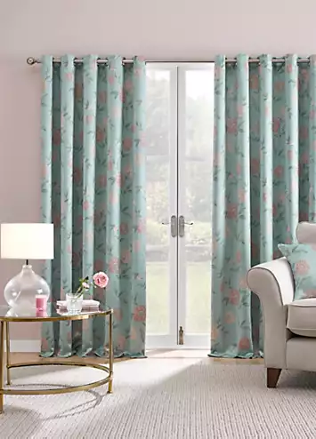 Dreams & Drapes Dahlia Pair of Eyelet Curtains | Kaleidoscope