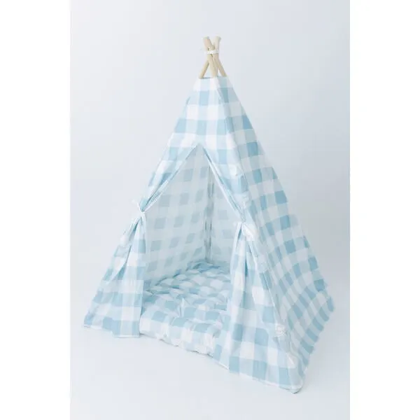 E&E Charles Play Tent, Blue Gingham