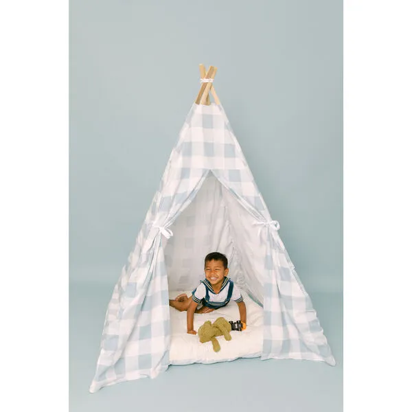 E&E Charles Play Tent, Blue Gingham