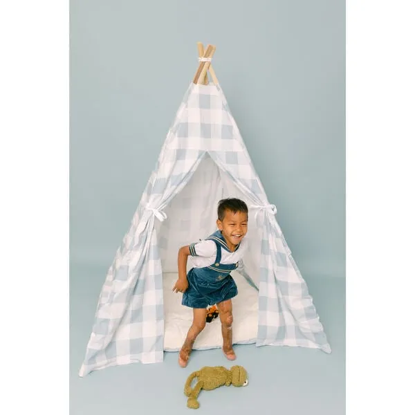 E&E Charles Play Tent, Blue Gingham