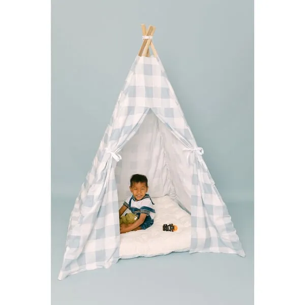 E&E Charles Play Tent, Blue Gingham