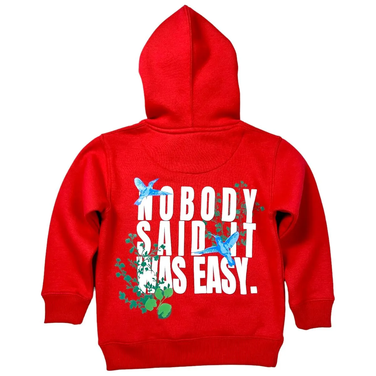 Elite Premium No Body Said It Was Easy Red Boy's Hoodie