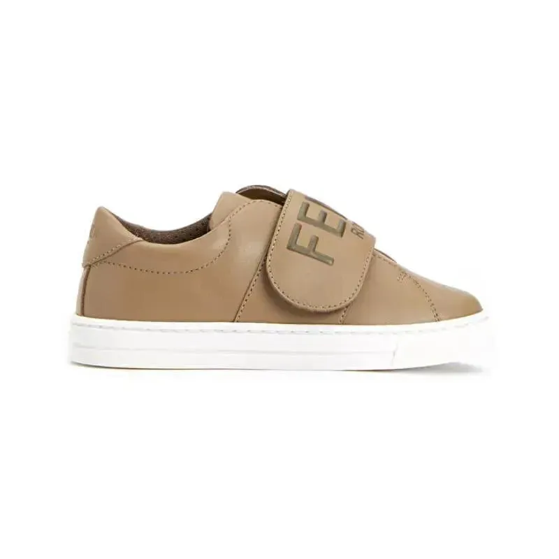 Fendi Baby - Leather Logo Trainers Junior