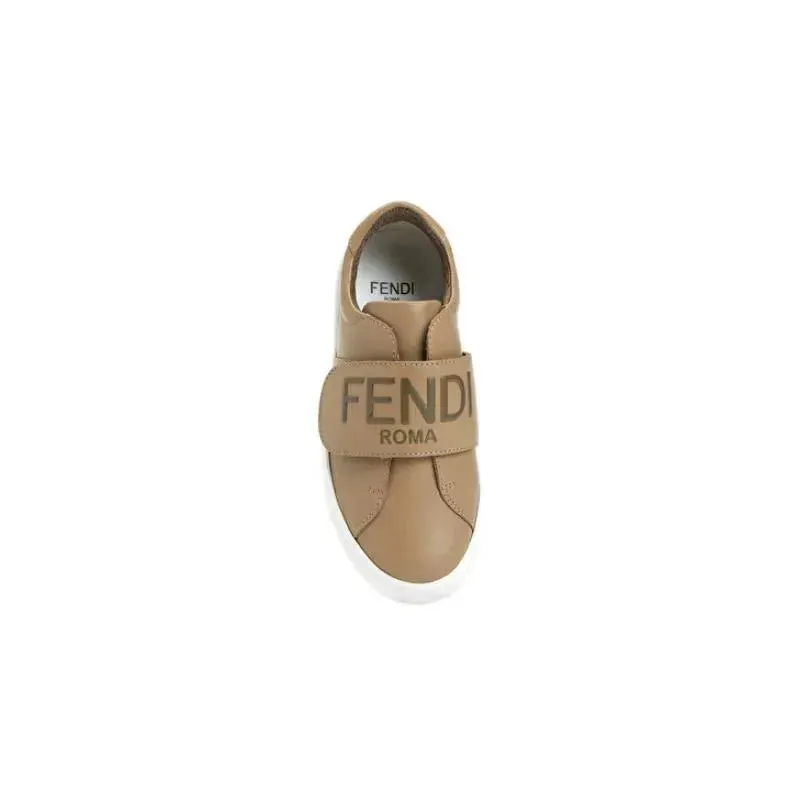 Fendi Baby - Leather Logo Trainers Junior