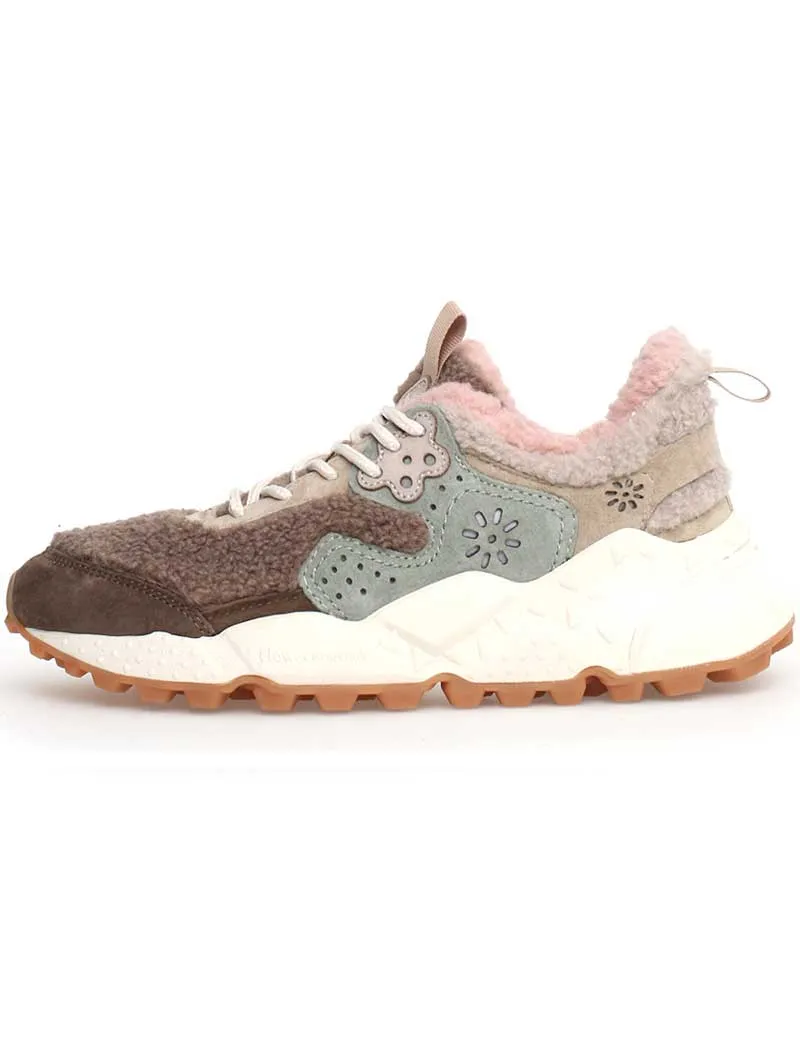 Flower Mountain Kotetsu Woman Trainers Teddy Beige Pink