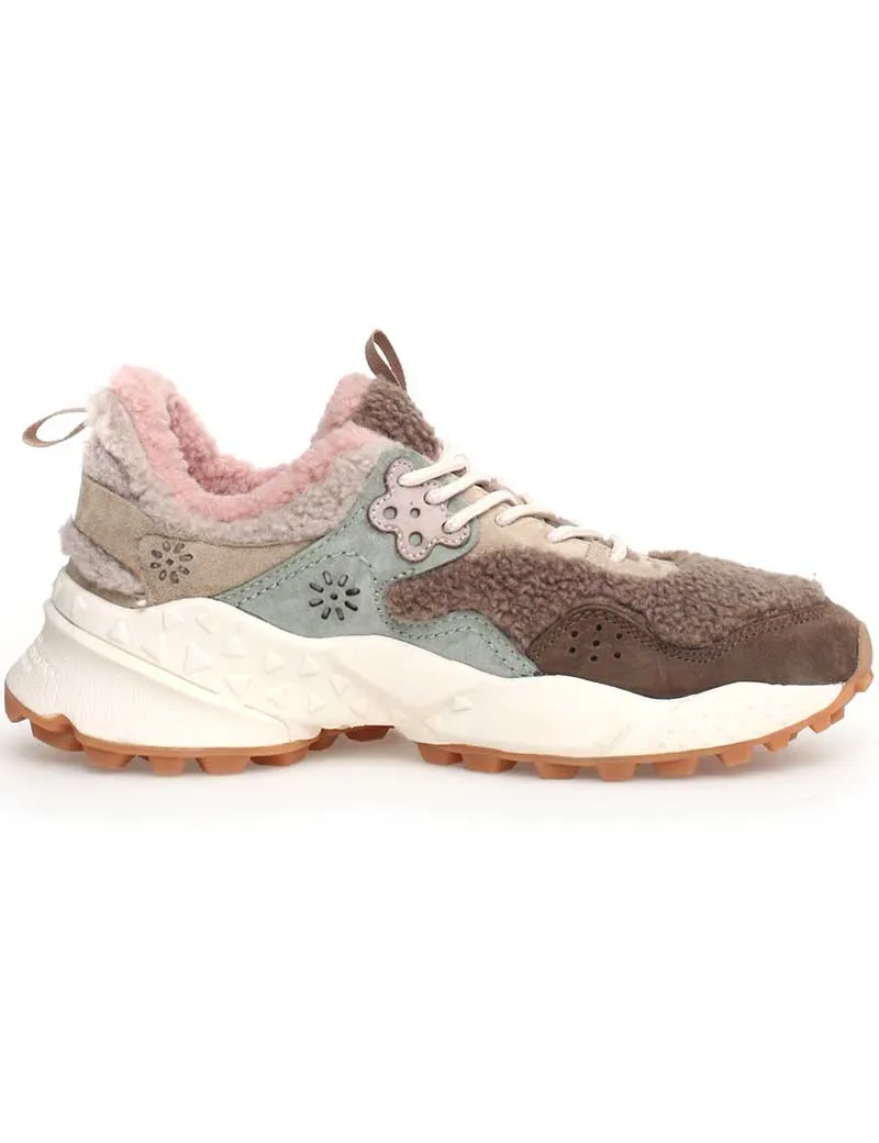 Flower Mountain Kotetsu Woman Trainers Teddy Beige Pink