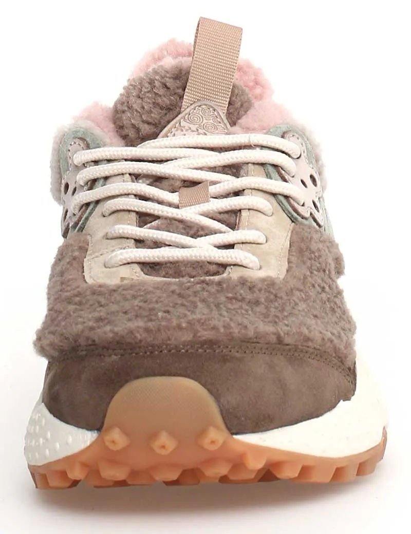 Flower Mountain Kotetsu Woman Trainers Teddy Beige Pink