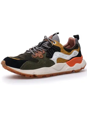 Flower Mountain Yamano 3 Man Trainers Military Brown