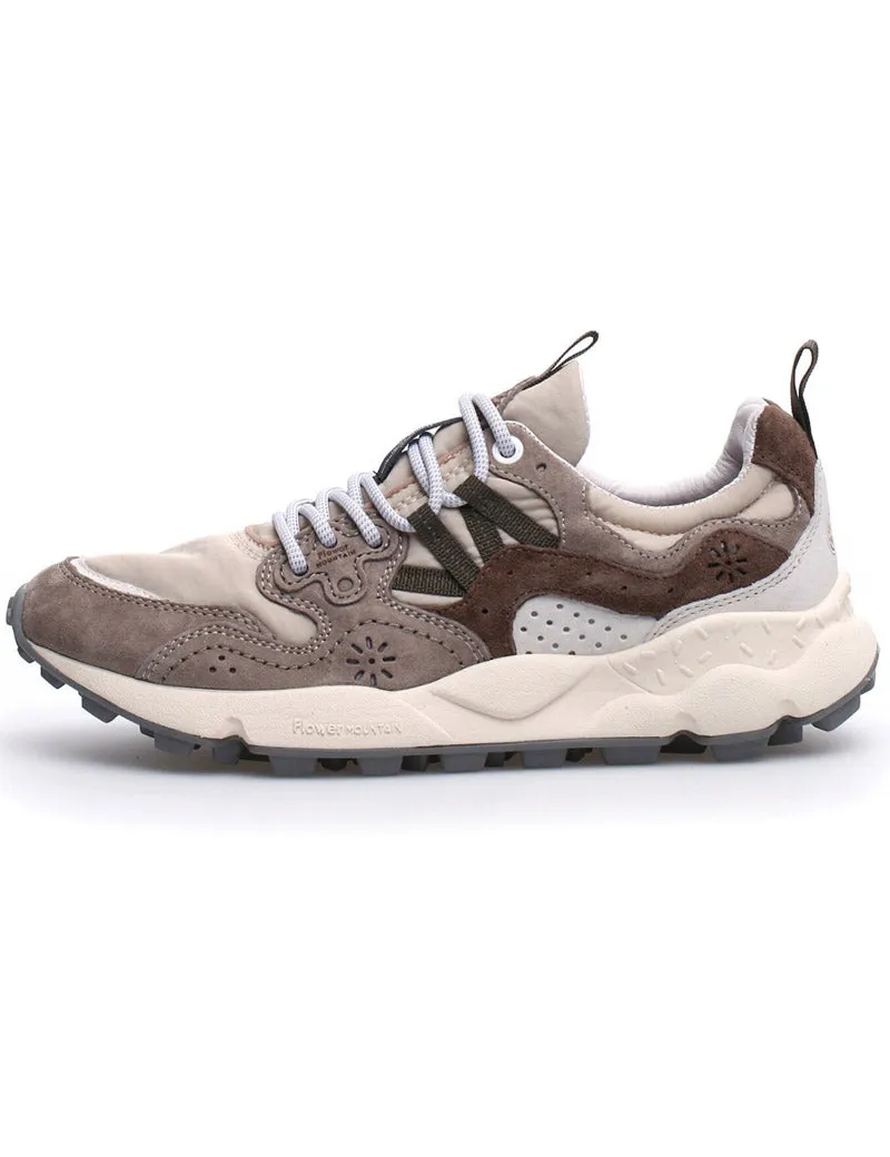 Flower Mountain Yamano 3 Man Trainers Off White Beige