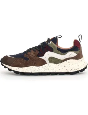 Flower Mountain Yamano 3 Trainers Brown Navy