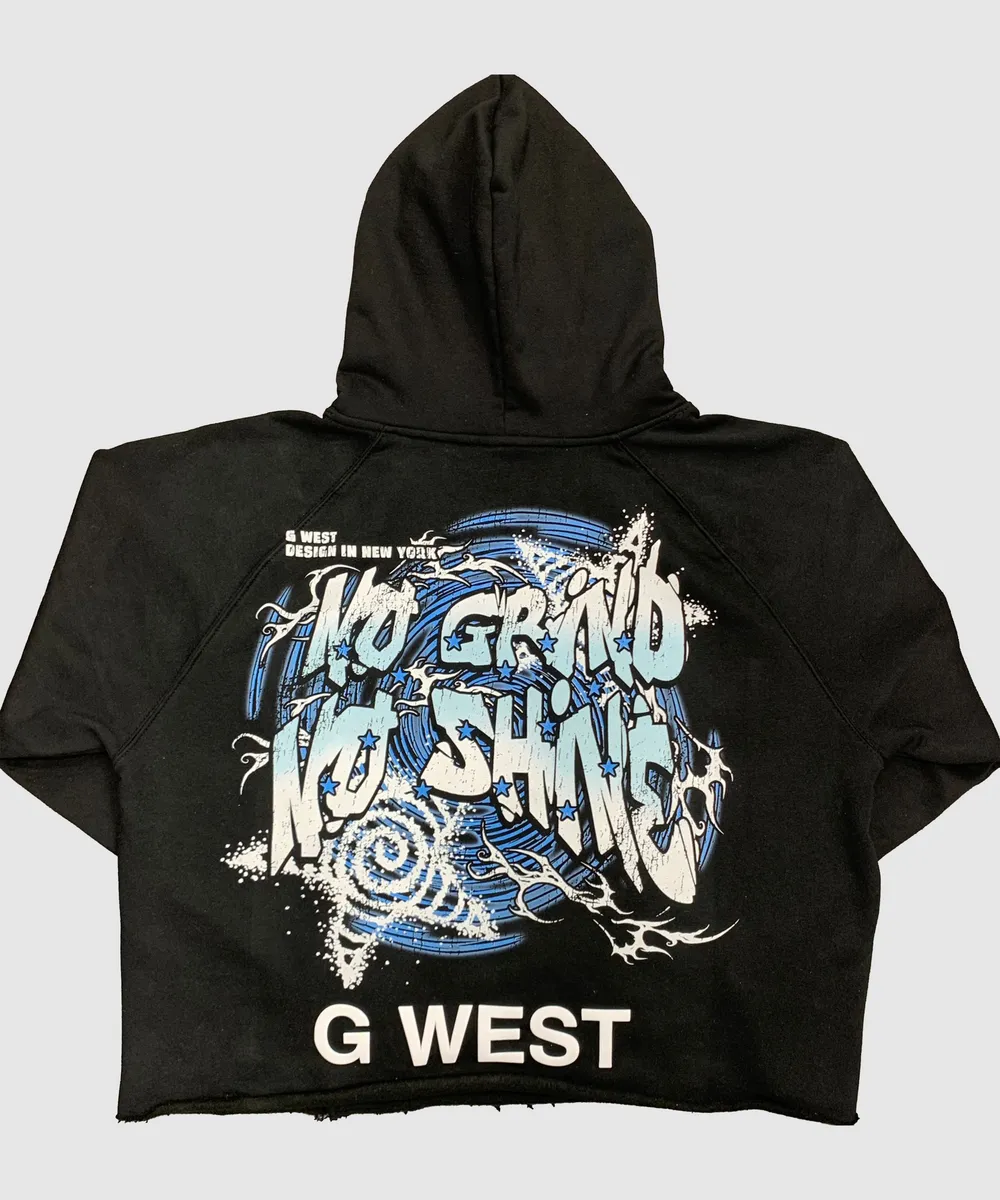 G West Electrical Einstein Double Hit Crop Hoodie