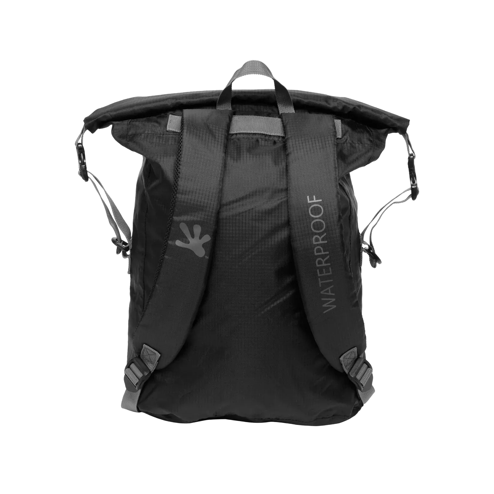 Geckobrands Waterproof Light Backpack - Black/Grey