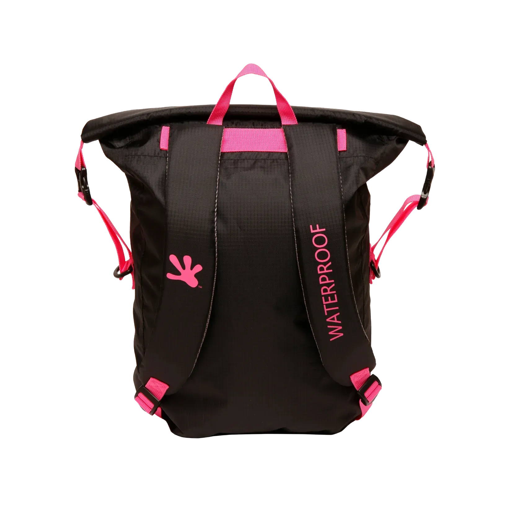 Geckobrands Waterproof Light Backpack - Black/Pink