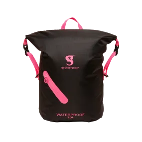 Geckobrands Waterproof Light Backpack - Black/Pink