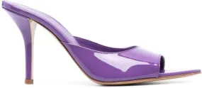 GIABORGHINI Perni 100mm patent-leather mules Purple