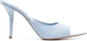 GIABORGHINI Perni 105mm patent-leather mules Blue