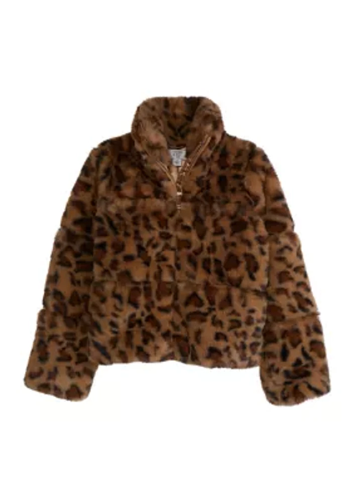 Girls 4-6x Fur Jacket