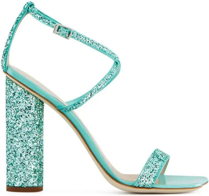 Giuseppe Zanotti Tara glitter-detail sandals Green