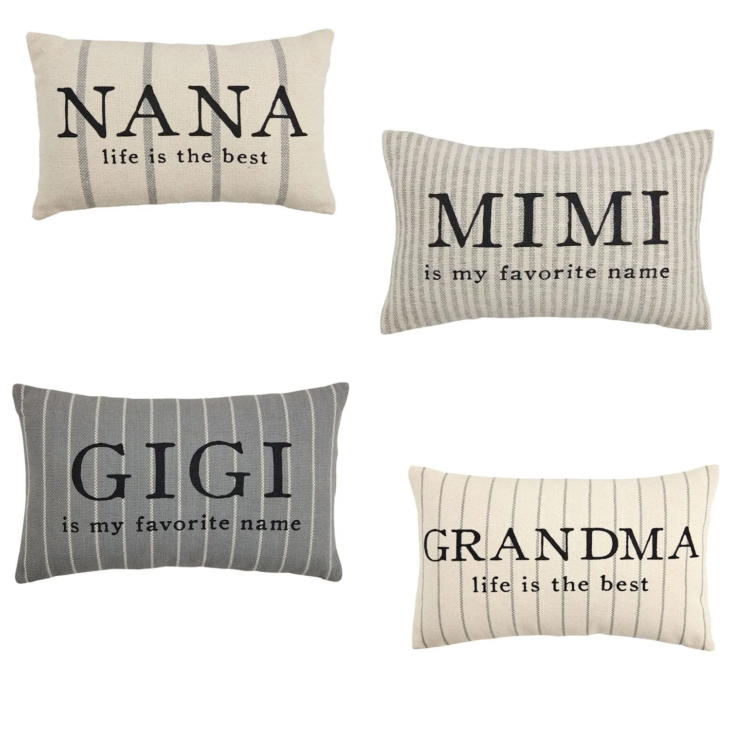 Grandma Striped Pillows