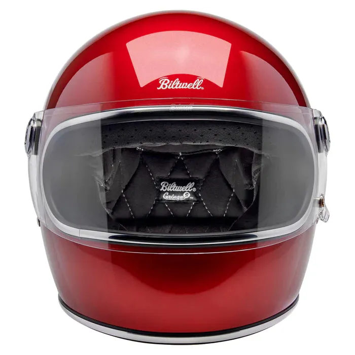 GRINGO S ECE R22.06 HELMET - METALLIC CHERRY RED