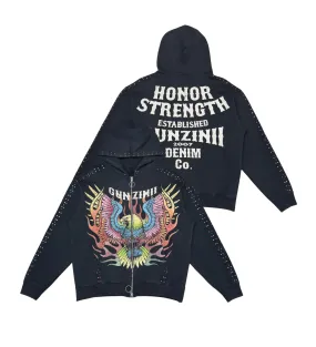 Gunzinii Honor Strength Black Hoodie