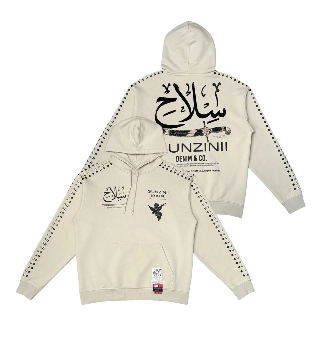 Gunzinii Sword Cream Hoodie