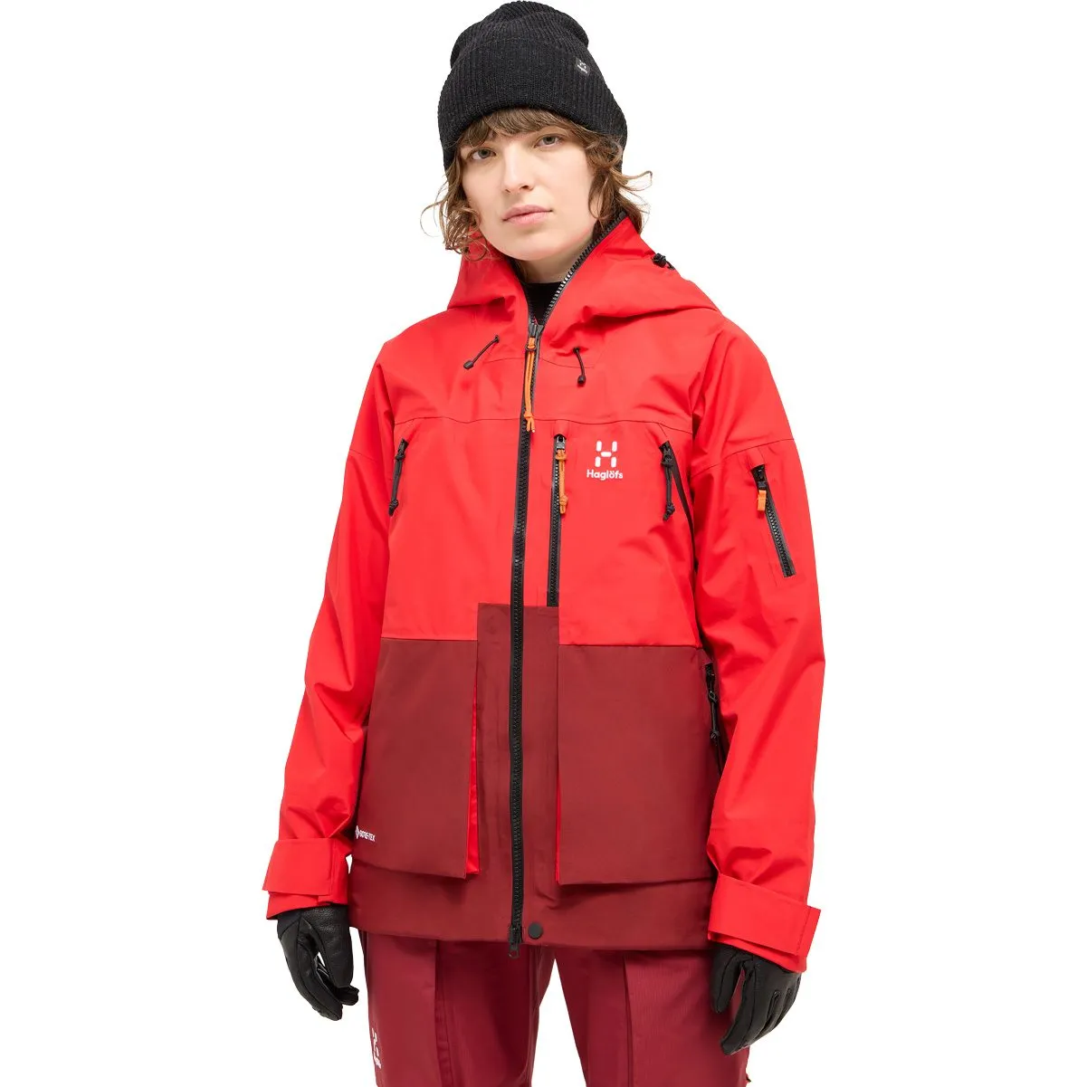 Hagl\u00f6fs - Vassi GORE-TEX\u00ae Hardshell Jacket Women bright red