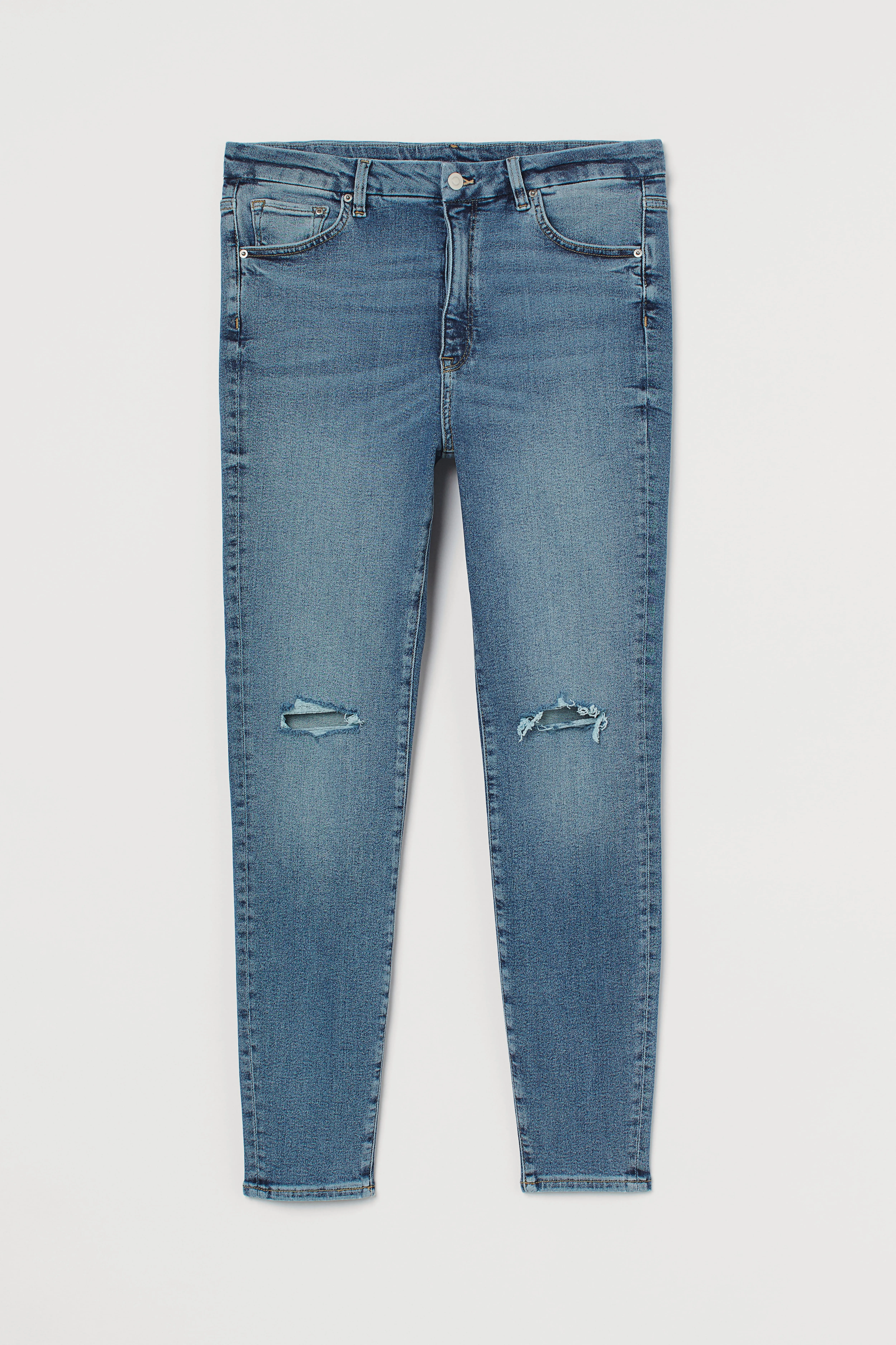 H&M+ Embrace Shape Ankle Jeans - High waist - Ankle length - Dark blue - Ladies | H&M GB