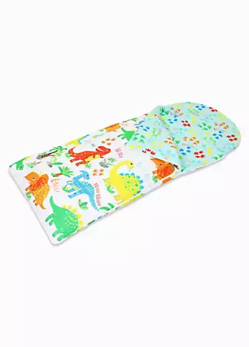 Happy Linen Co. Dinky Dino Reversible Sleeping Bag | Kaleidoscope