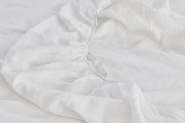 Hemp Fitted Sheet - White