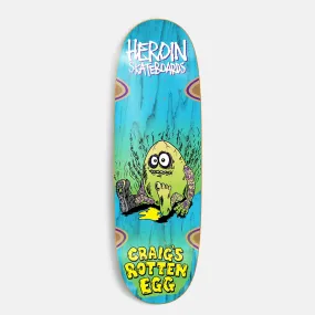 Heroin Skateboards - 10.0 Craig Questions Rotten Egg Skateboard Deck