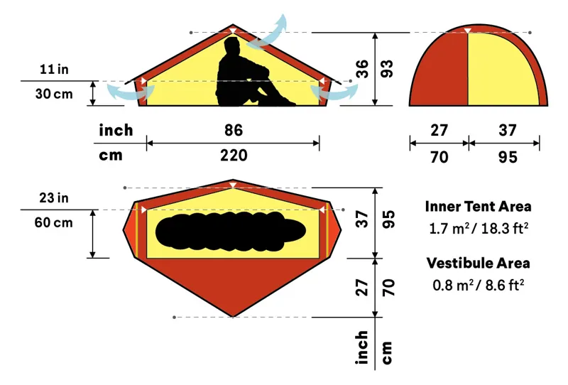 Hilleberg Akto Tent - Red