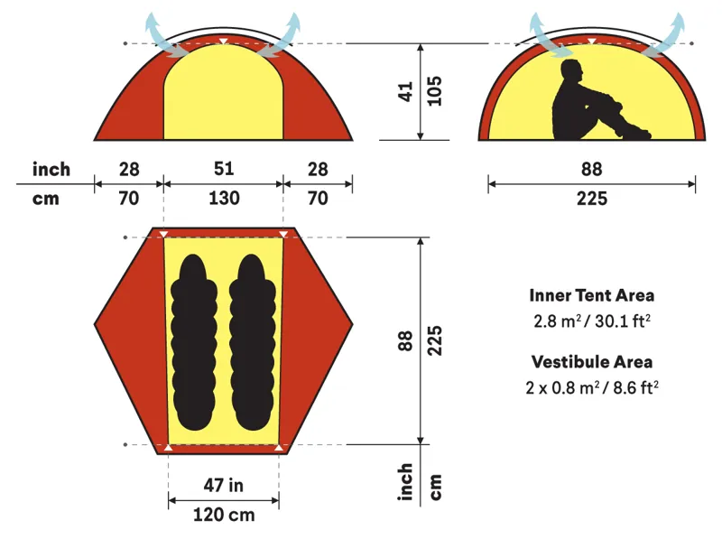 Hilleberg Allak 2 Tent - Red