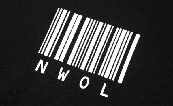 Hoodie Sweatshirt for Men with Barcode and NWOL Print on Front