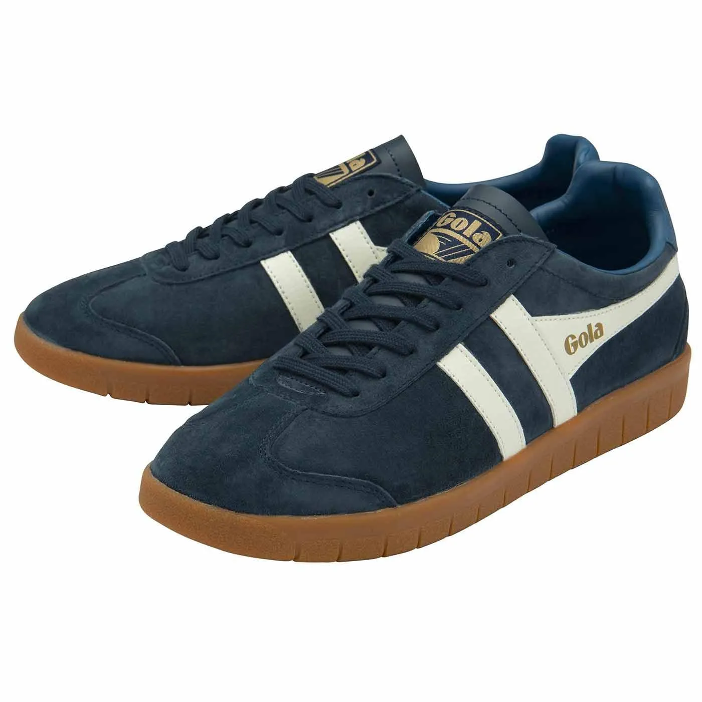 Hurricane Suede Gola Men's Retro Trainers N/OW/MB