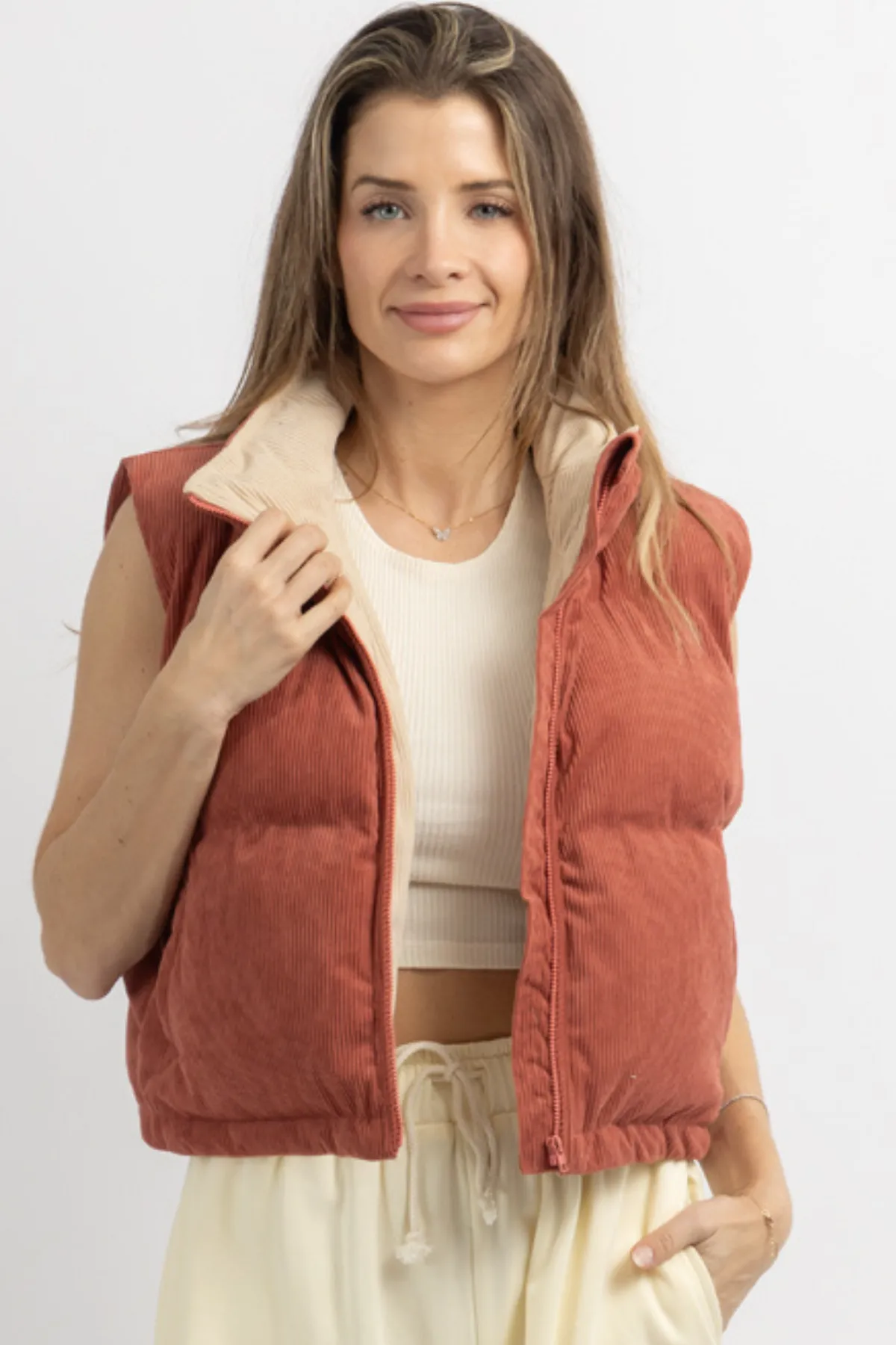 INSIDE OUT SCARLET VEST