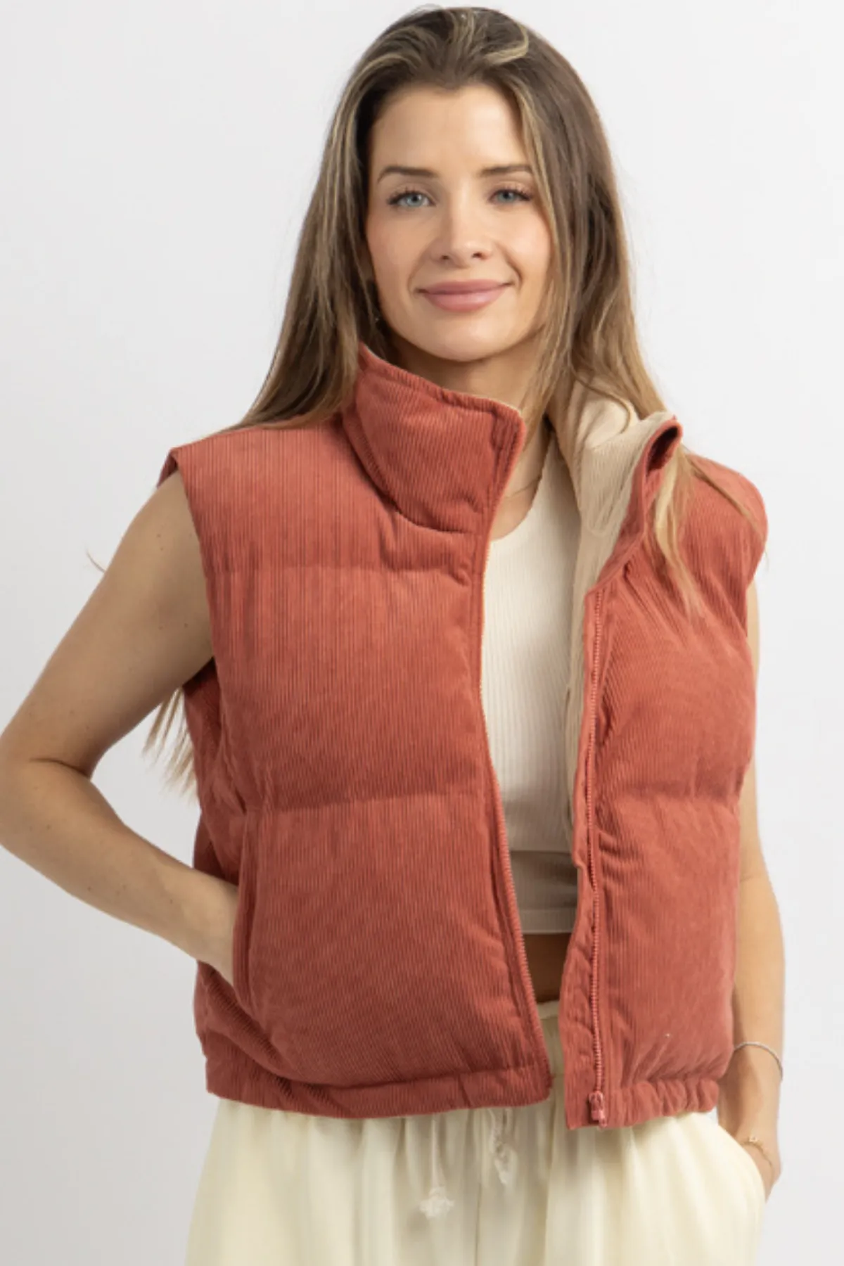 INSIDE OUT SCARLET VEST