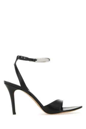 Isabel Marant Black Leather Yluan Sandals