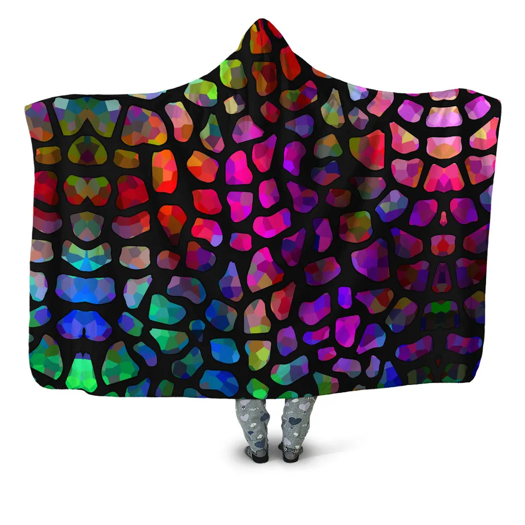 Jewel Giraffe Spots Hooded Blanket