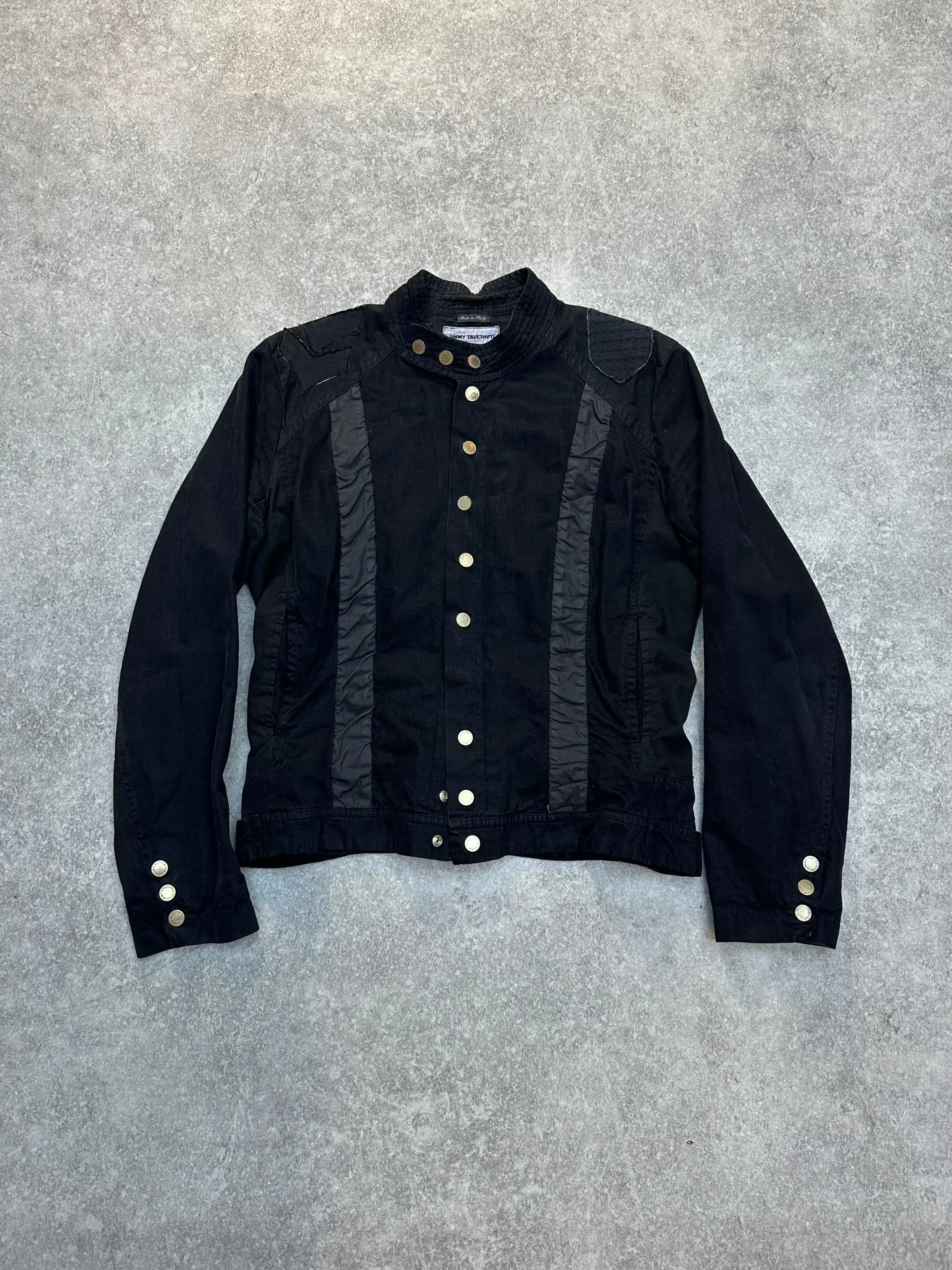 Jimmy Taverniti Panelled Button Details Military Style Jacket