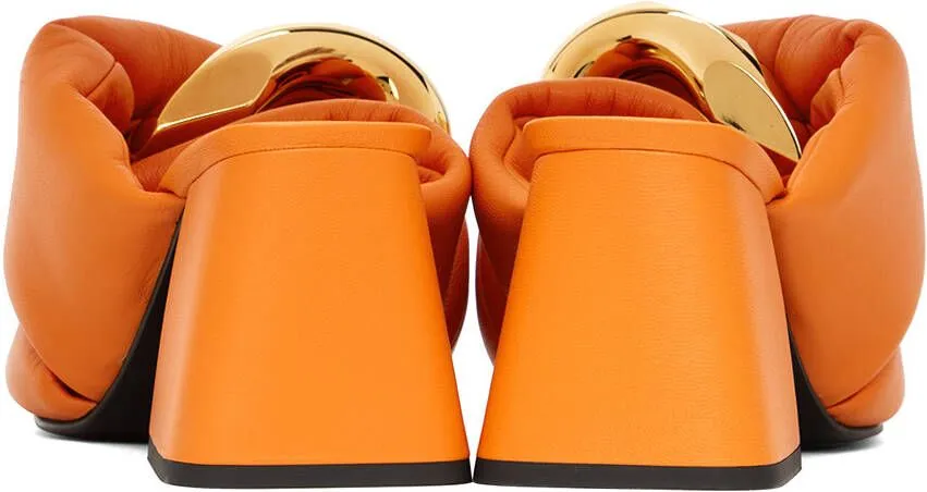 JW Anderson Orange Chain Twist Mules