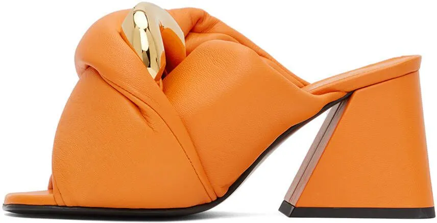 JW Anderson Orange Chain Twist Mules